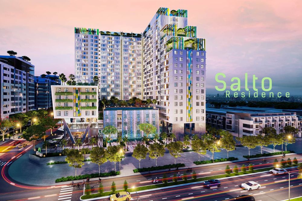 KIẾN TRÚC 3 LỚP KHÔNG GIAN XANH TẠI SALTO RESIDENCE